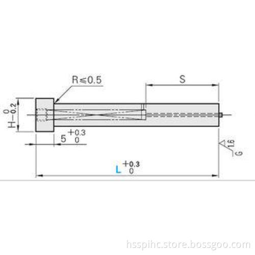Lapping Straight Punch Jector Pins SKH51 / SKD11 for Punchi